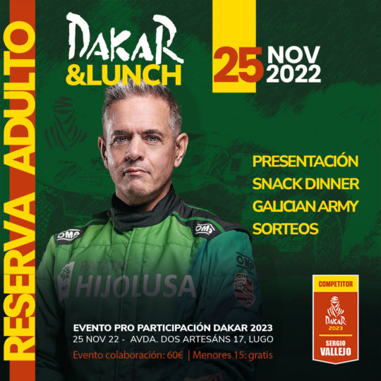 Reserva Dakar & Lunch. 25 Nov 2022