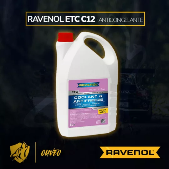 Ravenol Anticongelante ETC C12EVO PREMIX -40°C 5L