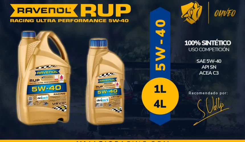 Por qué el RAVENOL RUP SAE 5W-40 es el lubricante superventas en Vallejo Racing?