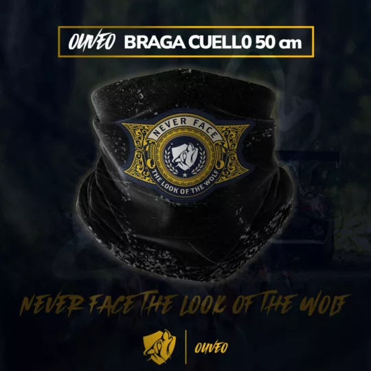 Braga de cuello - Never Face the Look of the Wolf